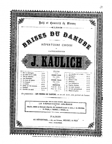 Kaulich - LächerlichLes fantoches - Score