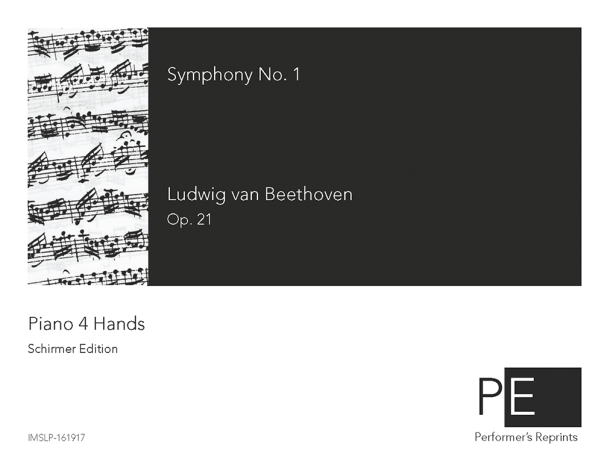 Beethoven - Symphony No. 1 in C Major, Op. 21 - For Piano 4 Hands