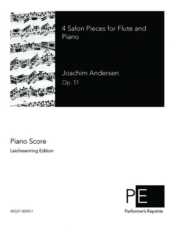 Andersen - 4 Salon Pieces for Flute and Piano, Op.51