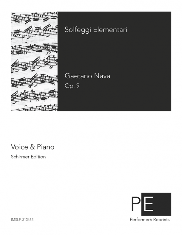 Nava - Solfeggi elementari per voce di mezzo soprano o baritono