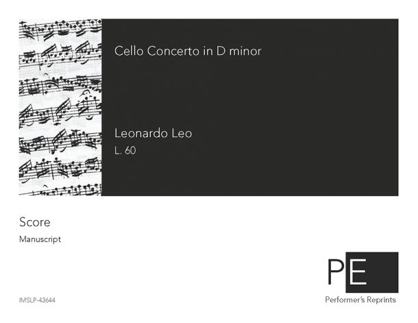 Leo - Cello Concerto in D minor, L. 60