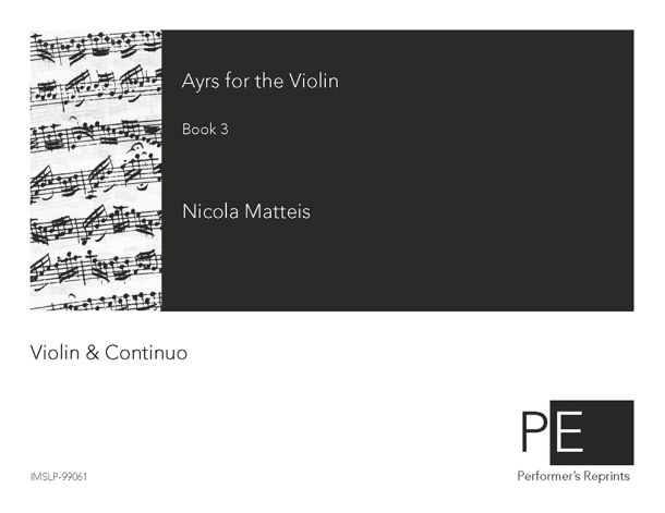 Matteis - Ayrs for the Violin - Book 3